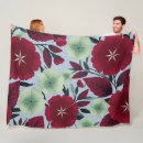 Recherche de bleu clair couvertures plaids Motif botanique