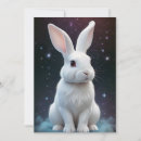Recherche de lapin blanc vœux cartes Adorable