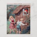 Recherche de hansel gretel cartes postales Rétro