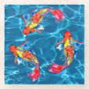 Recherche de carpe koi dessous de verres Poisson rouge