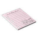 Recherche de douche bébé blocsnotes Rose
