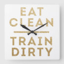 Zoek naar trein klokken Muur