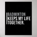 Recherche de le badminton posters Joueur de badminton