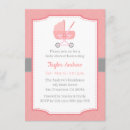 Recherche de stroller baby shower invitations Rose