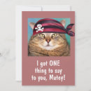 Recherche de humour pirate vœux cartes Chat