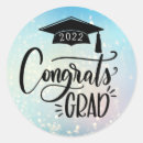 Recherche de graduation celebration autocollants Bleu