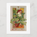 Recherche de noël arbre cartes postales Santa claus