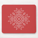 Recherche de flocons neige tapis souris Rouge