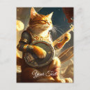 Recherche de chat musicien cartes postales Chats