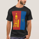 Recherche de drapeau mongolie tshirts Cœur