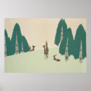 Recherche de cerf vintage posters Peinture