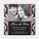 Recherche de rose de damassé magnets Blanc
