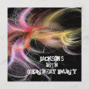 Recherche de multicolore invitations Abstrait