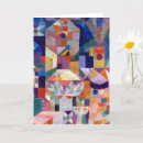 Zoek naar abstracte moderne kunst kaarten Paul klee