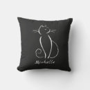 Recherche de chat noir coussins Minimaliste