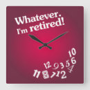 Recherche de humour de bureau horloges Retraite