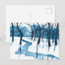 Recherche de arbres abstraits cartes postales Aquarelle