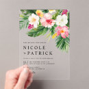 Recherche de plage hawaïen mariage invitations Tropical