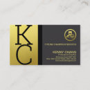 Recherche de chauffeur de luxe cartes visite Monogramme