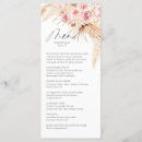 Recherche de floral menu mariage menus Rose pâle