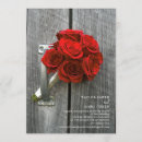 Zoek naar red rose wedding uitnodigingen Floreel