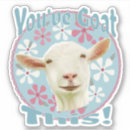 Zoek naar witte geit stickers Dier