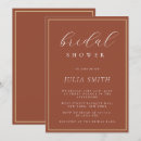 Recherche de terracotta bridal shower invitations Typographie