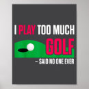 Recherche de jouer au golf posters Rétro
