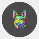 Recherche de portrait de loup autocollants Chien