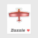 Recherche de biplanes autocollants Rouge