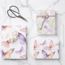 Recherche de papillon papier cadeau Girl