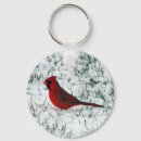 Recherche de cardinal rouge porteclés Hiver