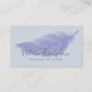 Recherche de plume bleue cartes visite Pour tous