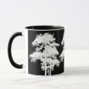 Recherche de arbre noir et blanc tasses Nature