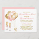Recherche de modern brunch bridal shower invitations Rose et or
