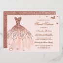 Recherche de foil 16ans anniversaire invitations Rose doré