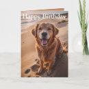 Recherche de bord mer cartes anniversaire cartes Dog