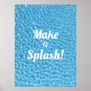 Zoek naar zwemmers posters Zwembad