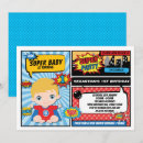 Recherche de comédie invitations Superhéros