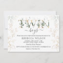 Recherche de green gold baby shower invitations Feuillage