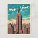 Recherche de voyage new york cartes postales Vintage classique