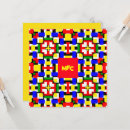 Recherche de rouge et jaune vœux cartes Motif