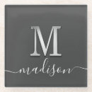 Zoek naar silver onderzetters Monogrammen