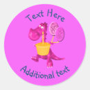 Zoek naar paarse dinosaurus stickers Schattig