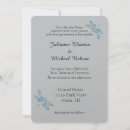 Recherche de gris bleu invitations Romantique