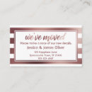 Recherche de rayures roses et blanches cartes visite Pour tous