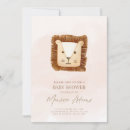 Recherche de king baby shower invitations Lion roi