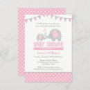 Zoek naar elephant baby shower invitations Een meisje