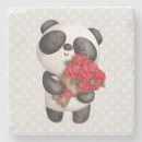 Recherche de panda dessous de verres Noir et blanc
