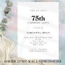 Recherche de de 75 ans invitations Fête d'anniversaire